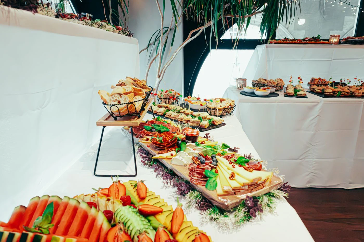 A buffet presentation, illustrative stock image